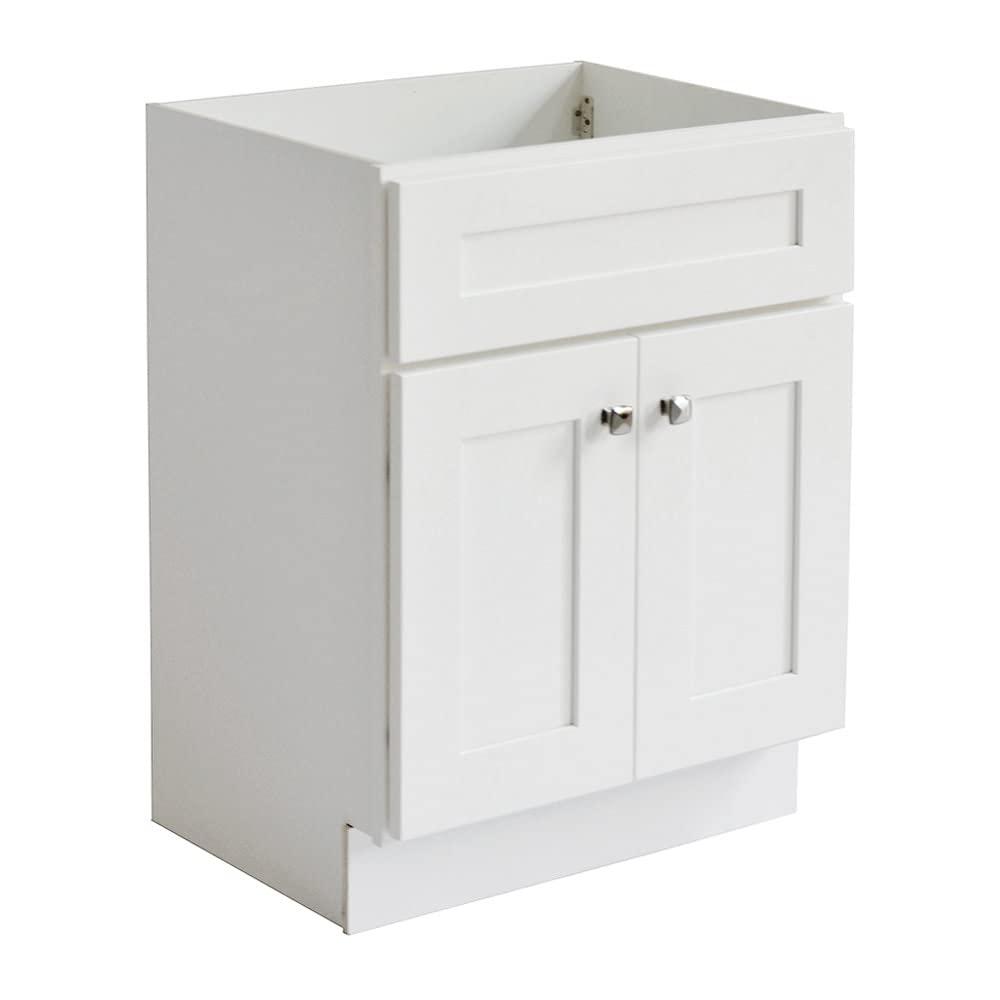 Design House Brookings 24 Inch Bathroom Vanity, Ready to Assemble, Solid Wood, Sherwin Williams – Design House, 587063