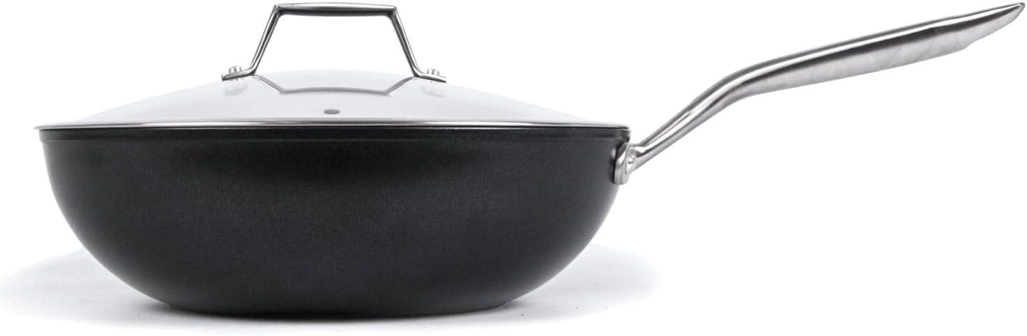 TECHEF Onyx - 12" Nonstick Wok/Stir-Fry Pan with Cover