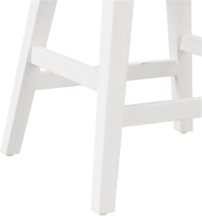 Clarion Wood and Upholstered Bar Height Swivel Stool Sea White - Hillsdale Furniture