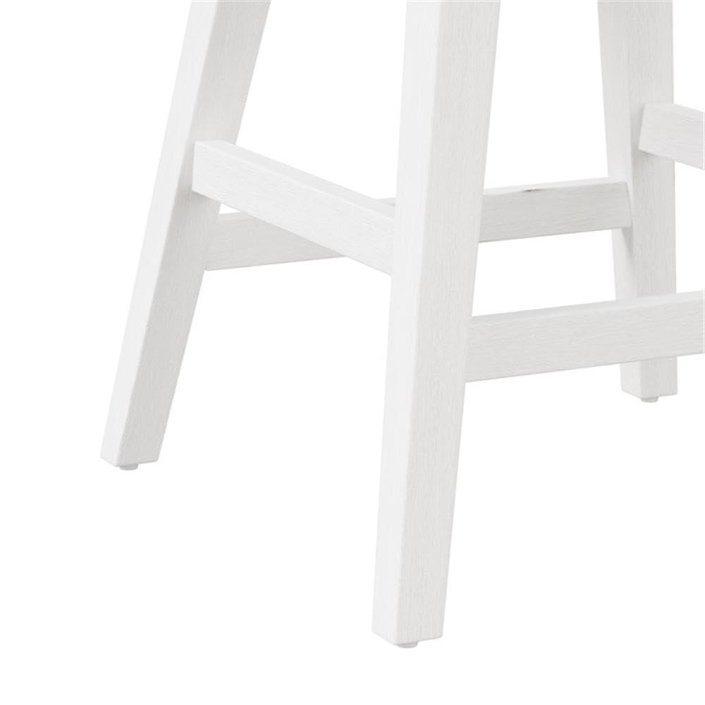 Clarion Wood and Upholstered Bar Height Swivel Stool Sea White - Hillsdale Furniture