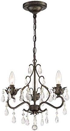 Crystorama Lighting - Three Light Mini Chandelier - Mini Chandelier - Paris