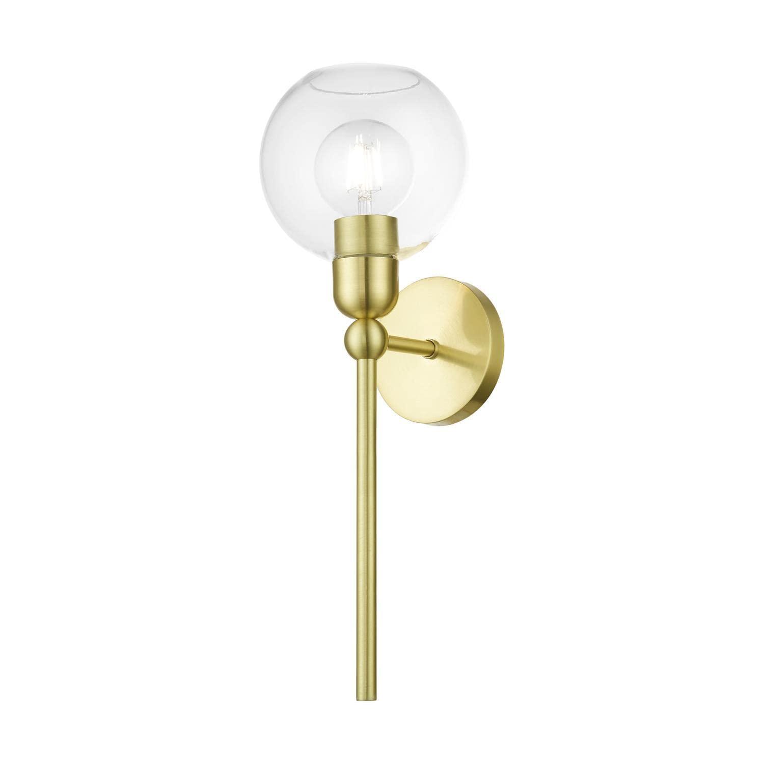 Livex Lighting Downtown 1 - Light Sconce in  Satin Brass