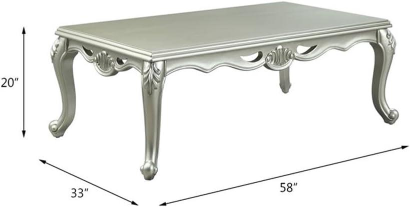 58" Qunsia Coffee Table Champagne Finish - Acme Furniture