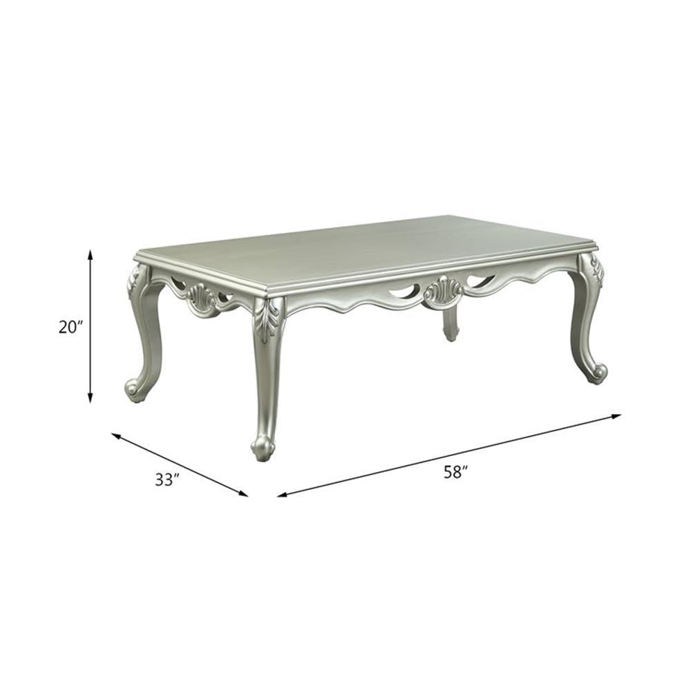 58" Qunsia Coffee Table Champagne Finish - Acme Furniture
