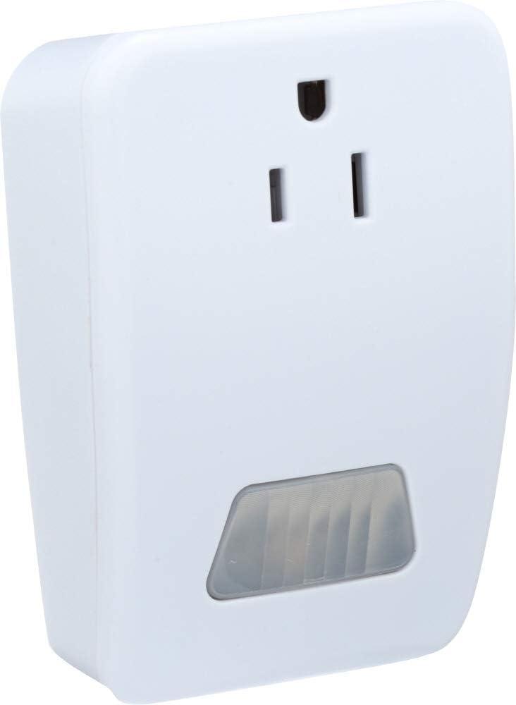 White Wireless Motion Sensing Plug-In Light Control