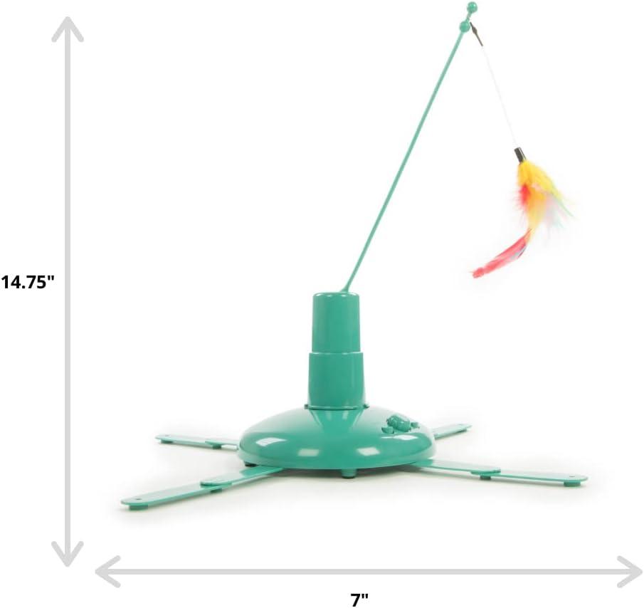 SmartyKat Loco Motion Electronic Motion Teaser Wand Cat Toy, Battery Powered