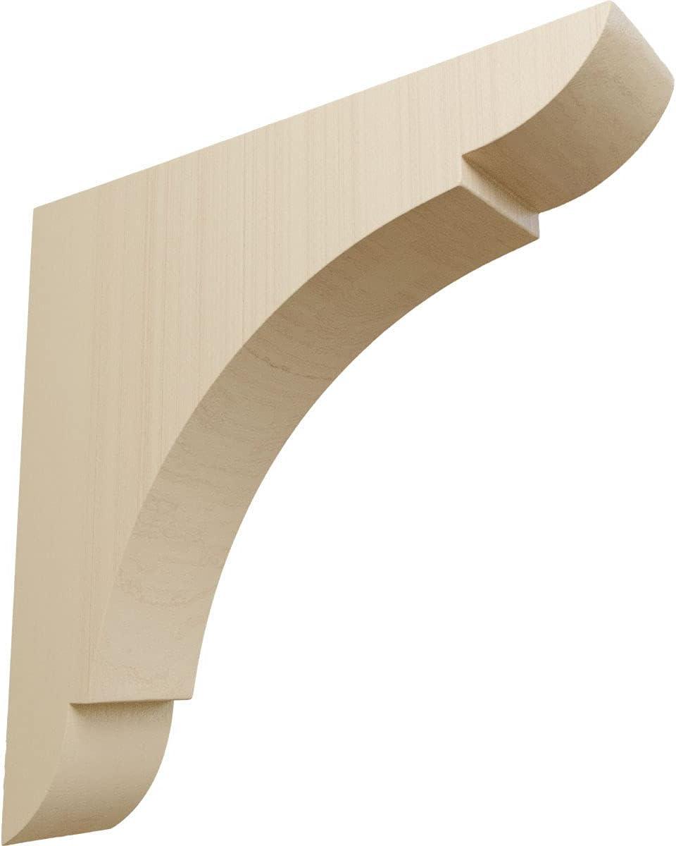 Elegant Olympic Medium Rubberwood Corbel Bracket 8"x8"