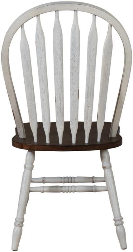 Carolina Crossing Windsor Side Chair- White- Set of 2