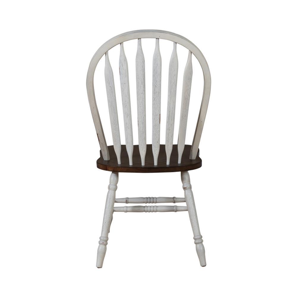 Carolina Crossing Windsor Side Chair- White- Set of 2