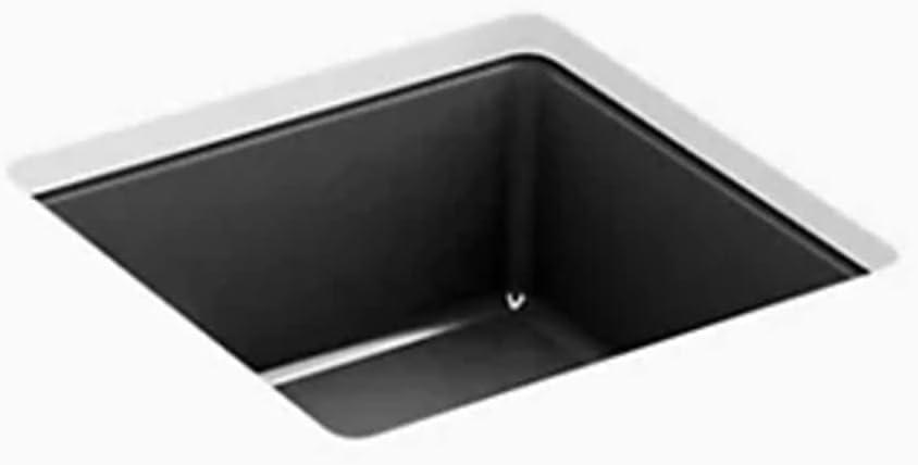 Verticyl Vitreous China Square Undermount Bathroom Sink with Overflow