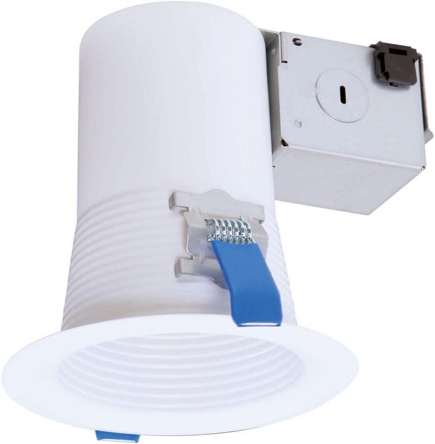 CEZ 4 in. White Recessed Light Canless EZ-Trim GU10 Lamp-Based Direct Mount