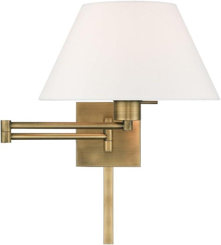 Livex Lighting 1 - Light Wall Light in  Antique Brass