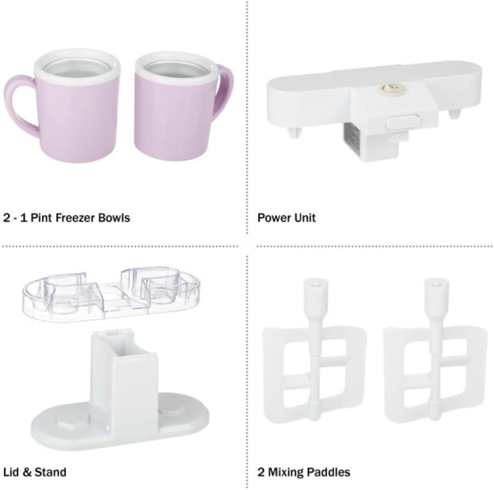 Classic Cuisine Ice Cream Maker - 2QT Ice Cream Machine Makes Sorbet, Gelato, Ice Cream, and Frozen Yogurt - Kitchen Appliances and Gadgets