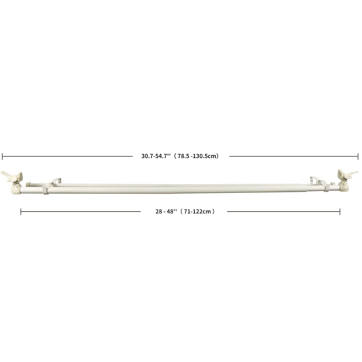 Meriville Adjustable Double Curtain Rod