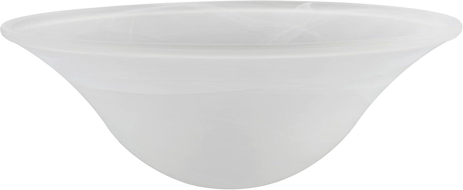 Frosted Alabaster Glass Bowl Shade for Lamps