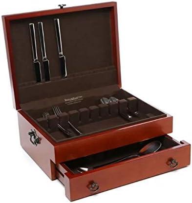 Reed And Barton Bristol Cherry Finish Flatware Chest