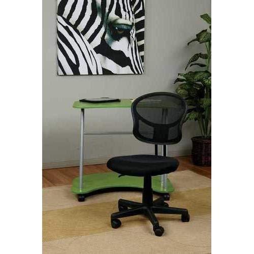 OSP Home Furnishings Mesh Task Chair in Black Fabric
