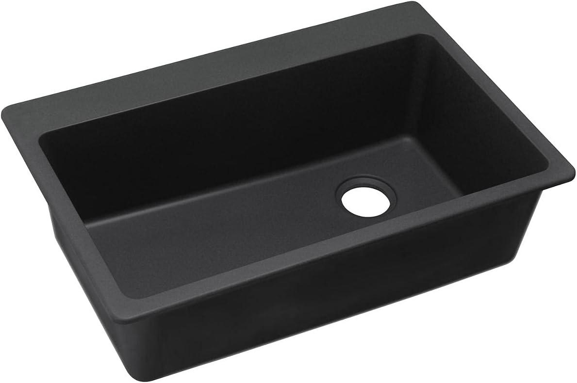 Quartz Classic 33" x 22" x 9-1/2" Drop-In Kitchen Sink