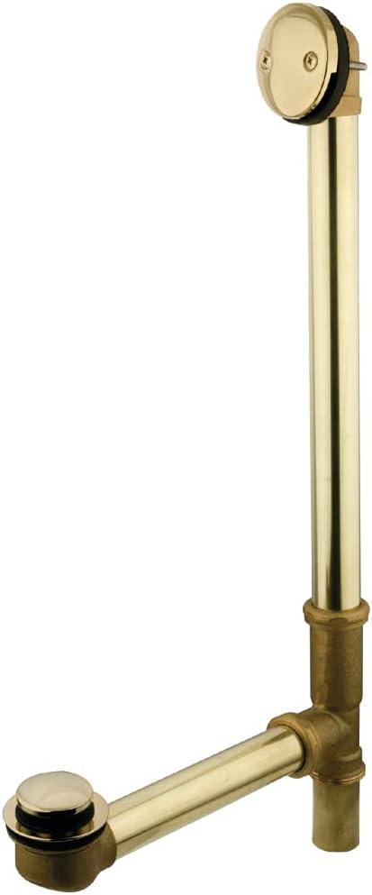 Kingston Brass Made To Match 23-Inch Brass Toe Touch Tub Waste and Overflow
