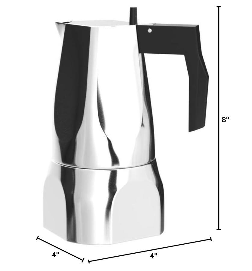Alessi Ossidiana Espresso Coffee Maker Aluminium / Cups 1