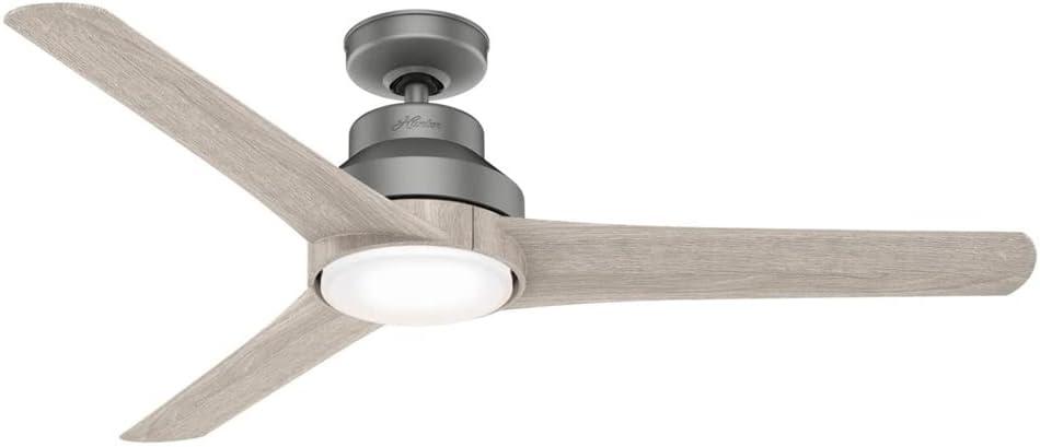 Hunter Fan 52'' Lakemont 3 - Blade LED Indoor / Outdoor Modern Ceiling Fan with Remote Control and Light Kit