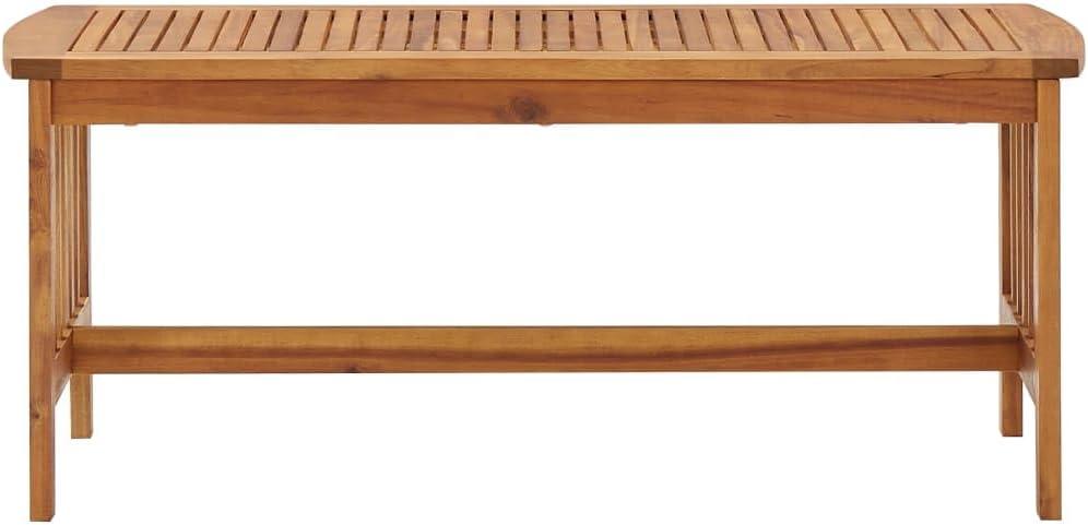 vidaXL Coffee Table 40.2"x19.7"x16.9" Solid Acacia Wood