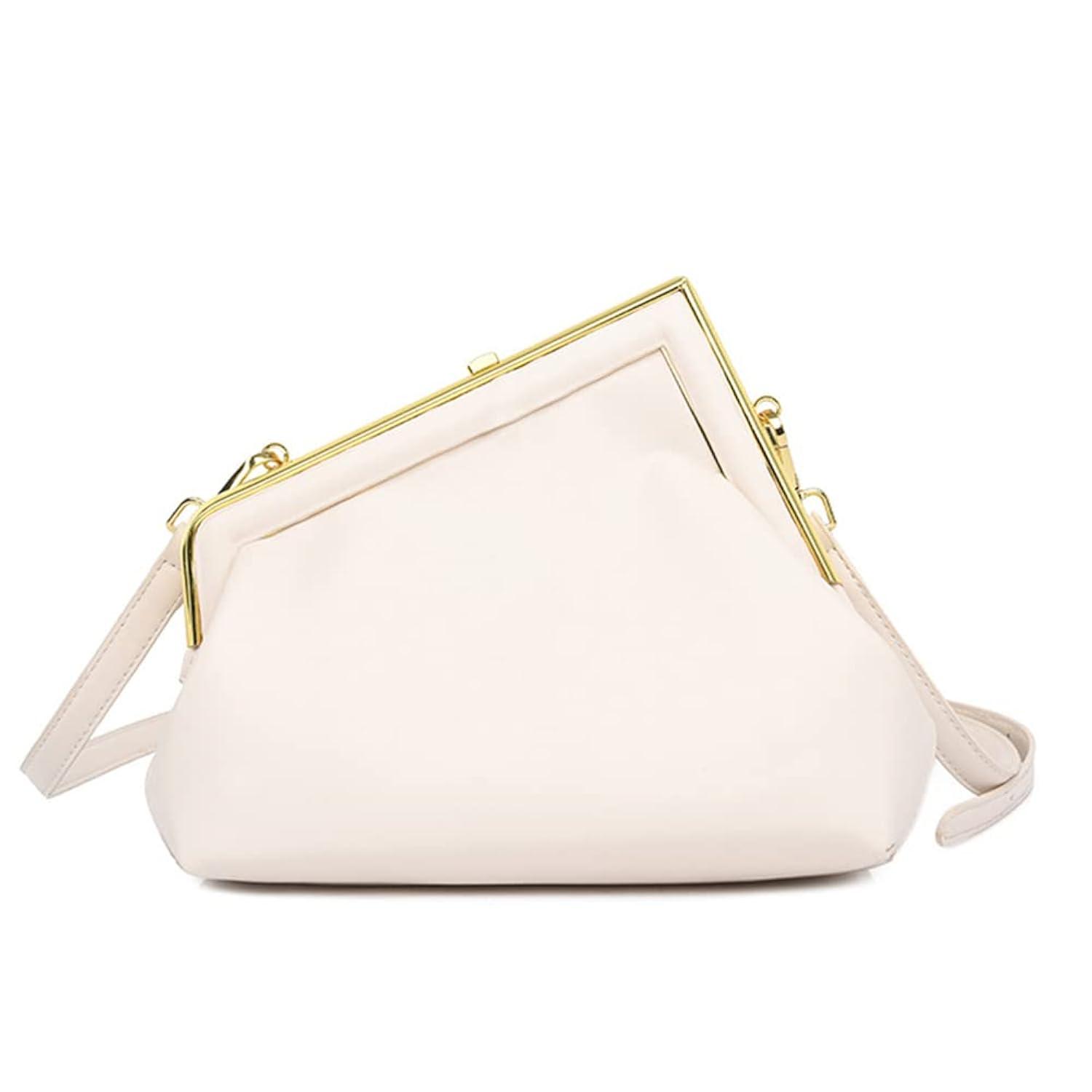 Women Shoulder Bags Crossbody Bag PU Leather Hobo Handbags Clutch Purse with Metal Clasp Closure