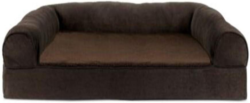 FurHaven Plush & Suede Orthopedic Sofa Dog Bed - Large, Espresso