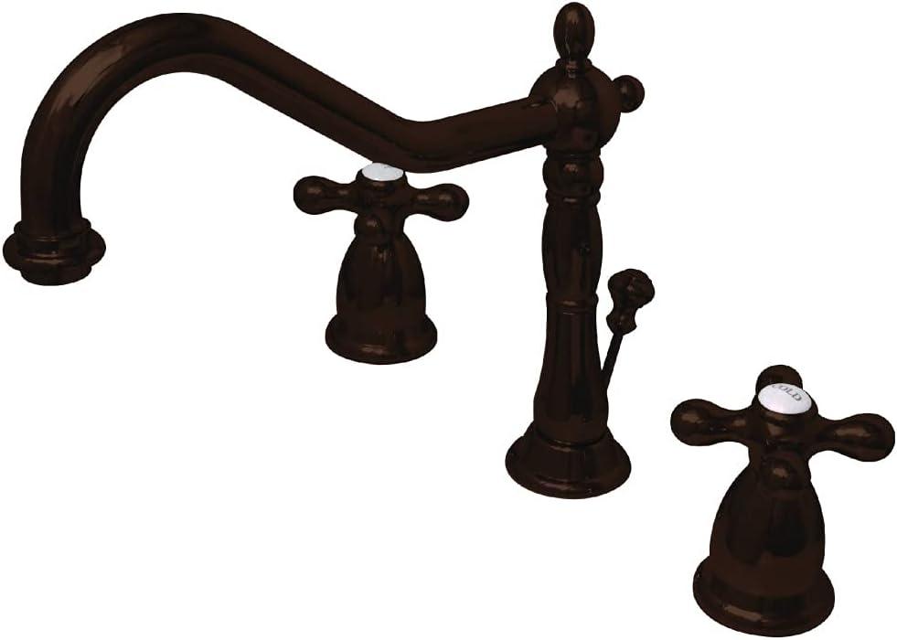 Elements of Design Heritage Widespread Bathroom Faucet with Drain Assembly ES1991AX
