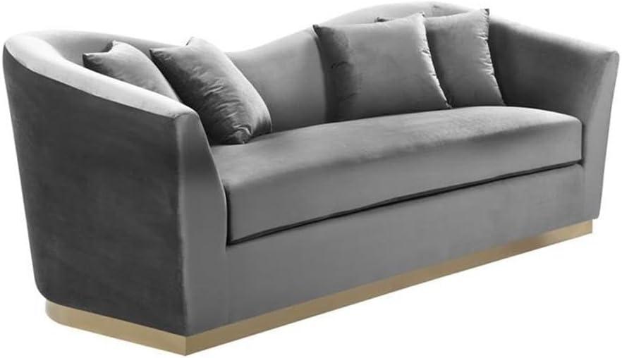 Ahslee 90'' Velvet Sofa