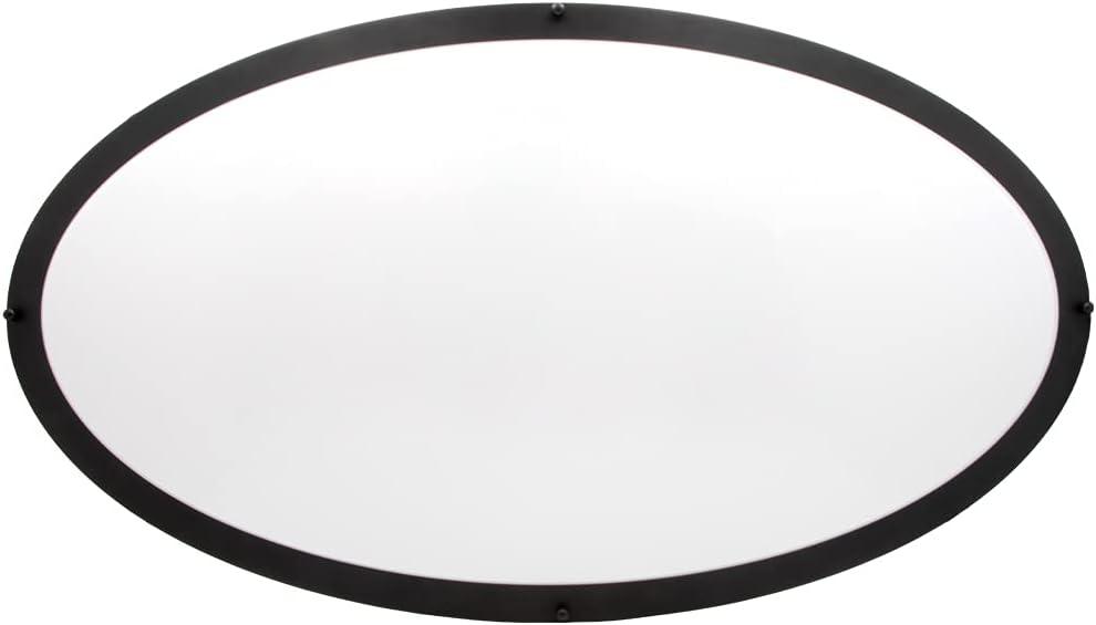 Maxxima 32” 3 CCT Oval Black LED Ceiling Mount Light Fixture, 3000K-5000K, Dimmable