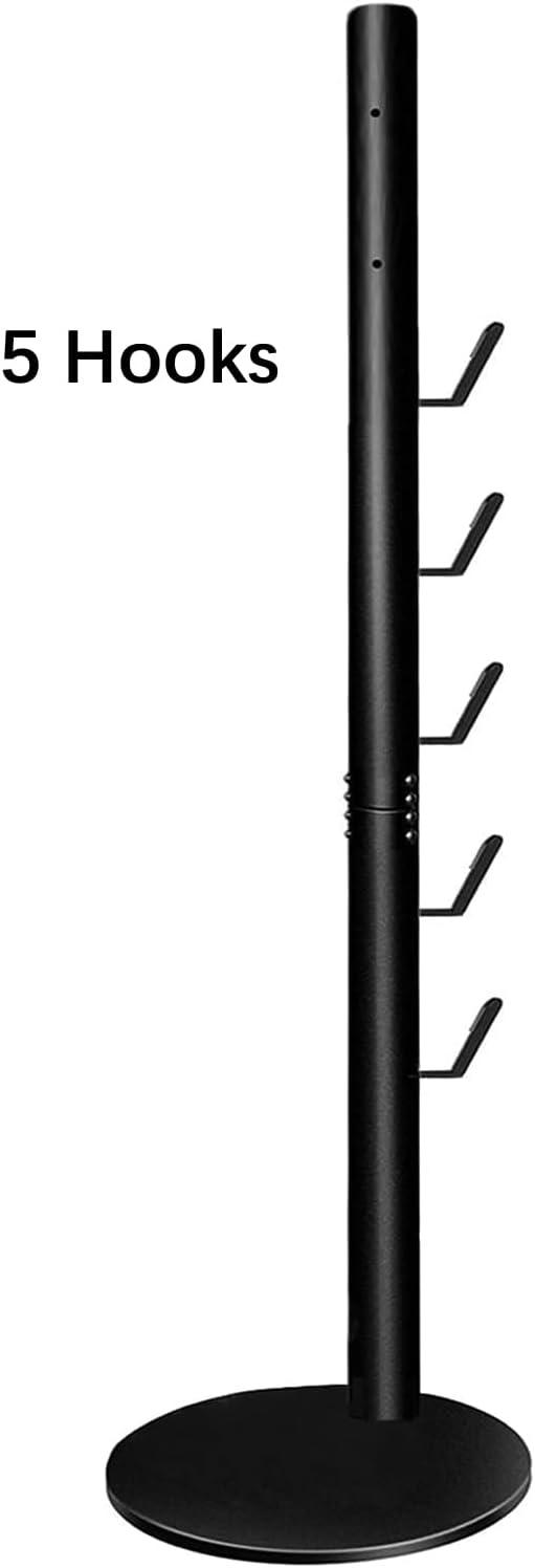 Docking Station Holder Freestanding Vacuum Stand Rack Compatible with V15 Detect, V11 V10 V8 V7 V6 Cordless Vacuum Cleaners, Floor Docking Station Metal Organizer Bracket with 6 Hooks