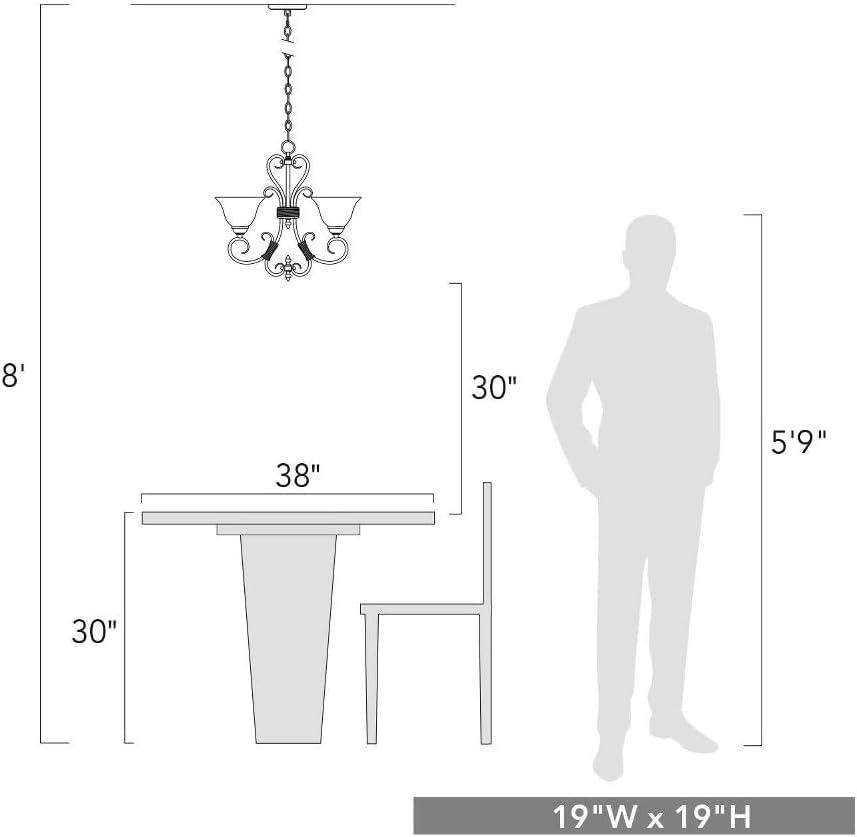 Golden Lighting Homestead 4 Light Mini Chandelier