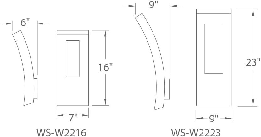 Dawn Aluminum LED Wall Light