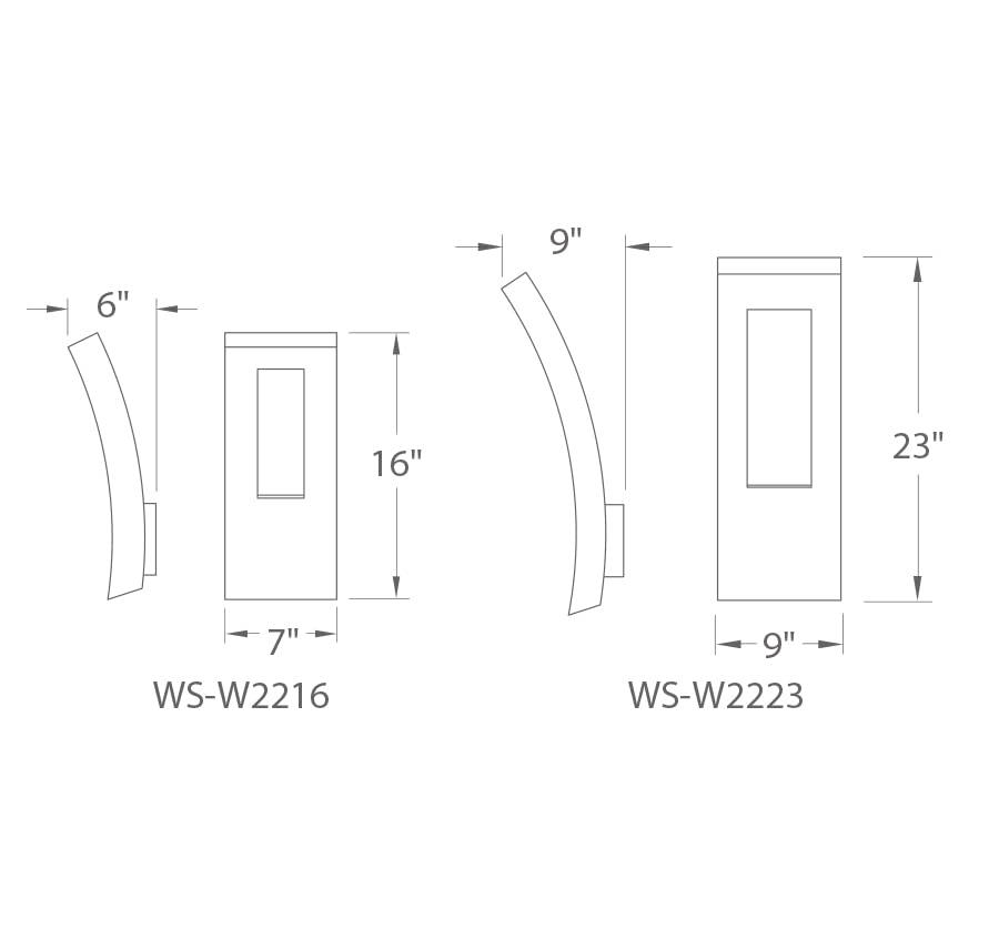 Dawn Aluminum LED Wall Light