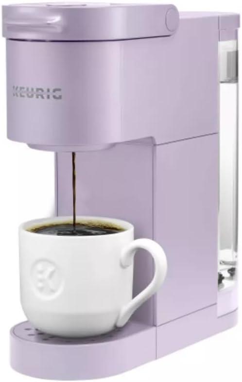 Keurig K-Mini Go Single-Serve K-Cup Pod Coffee Maker Violet: Compact Electric Brewer, 12 oz Capacity, Uses K-Cups & Pods