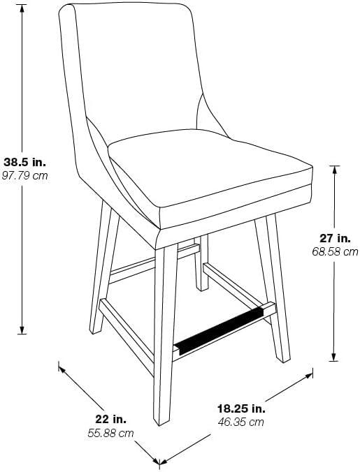 Stepfanie Swivel 27.25'' Stool