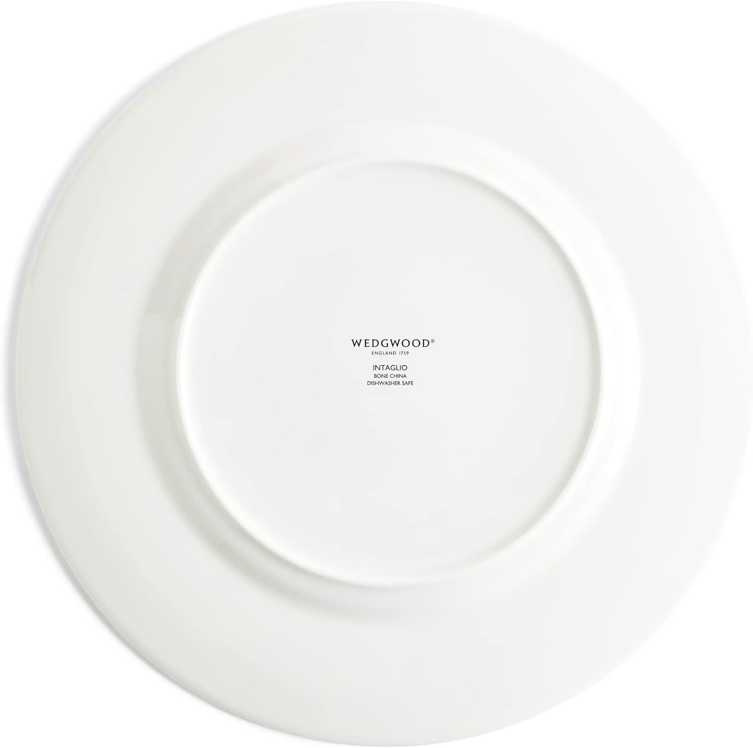 Intaglio White Porcelain 10.8" Dinner Plate