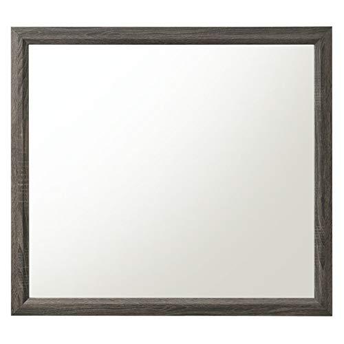 Acme Furniture Valdemar Mirror, Weathered Gray (27054)
