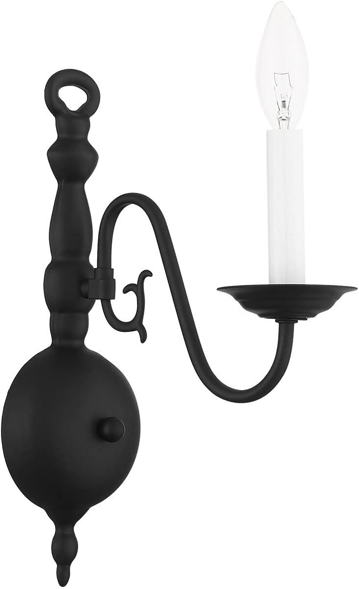 Livex Lighting Williamsburgh 1 - Light Wall Light in  Black