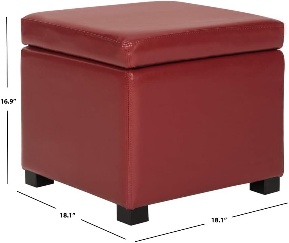 Kamyra Faux Leather Ottoman