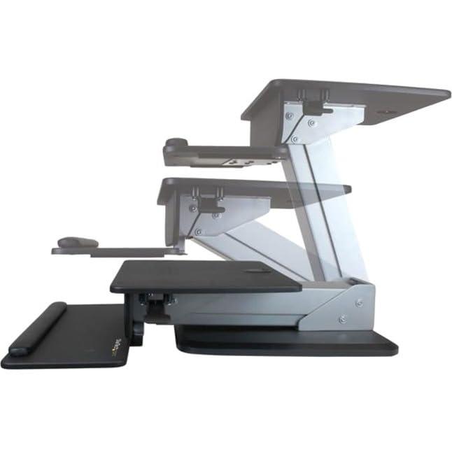 StarTech Sit-to-Stand Workstation w/Pneumatic Spring for One-Touch Adjustment