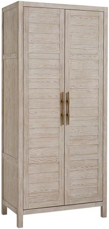 Coastal Living Getaway Utility Cabinet in Weathered White Oak