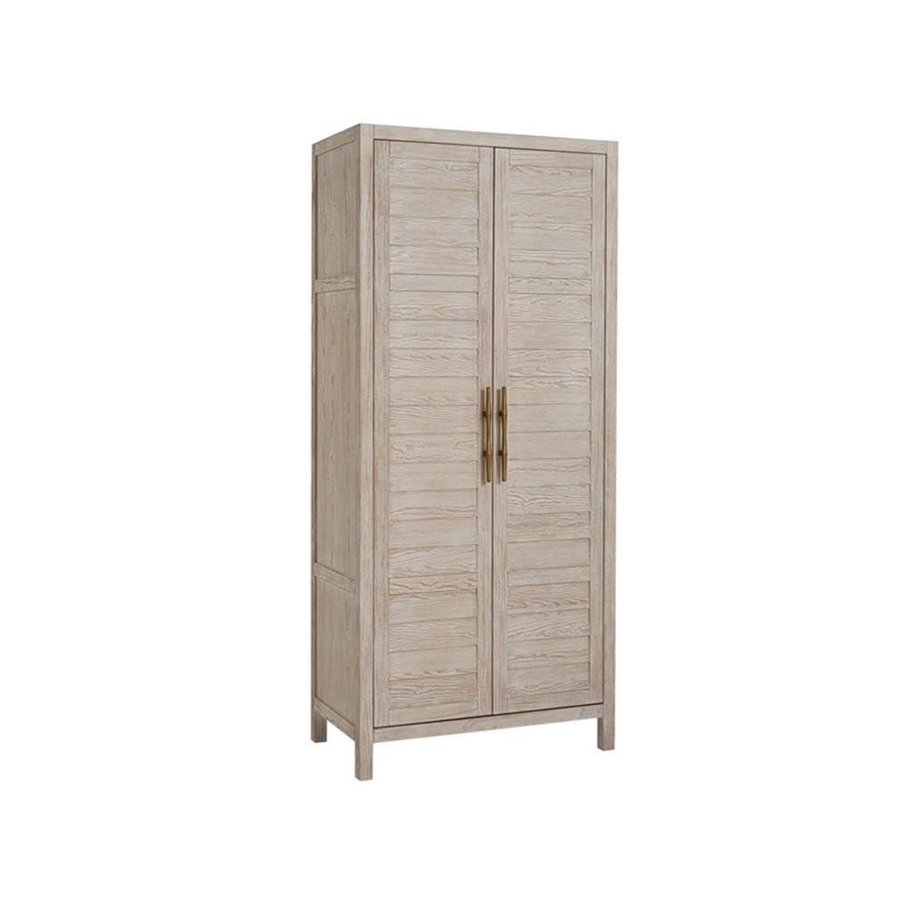 Coastal Living Getaway Utility Cabinet in Weathered White Oak