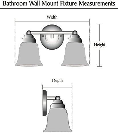 Satin Nickel 3-Light Vanity Fixture with Frosted Glass Shades