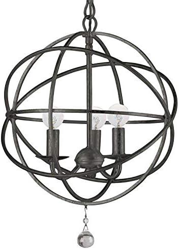 Crystorama Lighting - Three Light Mini Chandelier - Mini Chandelier - Solaris -