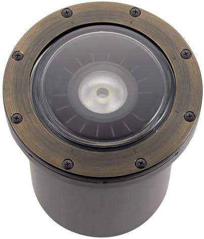 Kichler 1602327 Vlo 7" Wide Led In-Ground Well Light - Brass