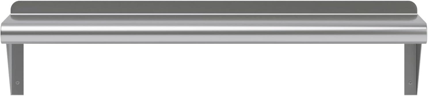 30" Stainless Steel Wall Shelf with Brackets
