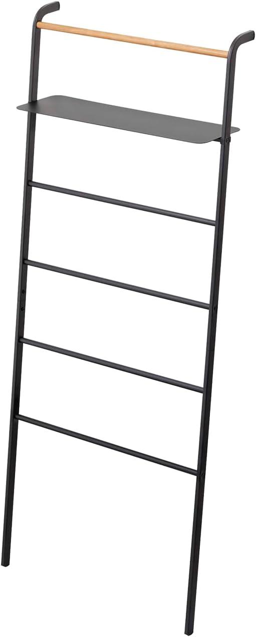 Yamazaki Home Leaning Ladder With Shelf, Space Saving, Steel