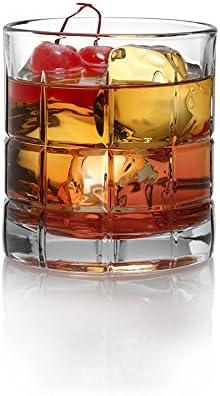 Manchester Clear Glass Old Fashioned Whiskey Tumblers, Set of 12